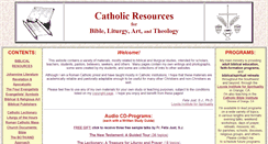 Desktop Screenshot of catholicbibleresources.net