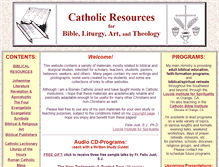 Tablet Screenshot of catholicbibleresources.net
